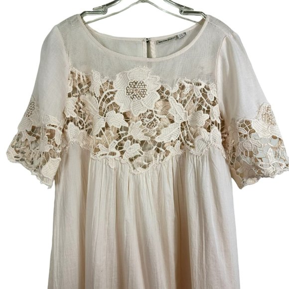 Anthrolopogie Holding Horses Magnolia Lace Ivory Dress Size 0 - Picture 5 of 15